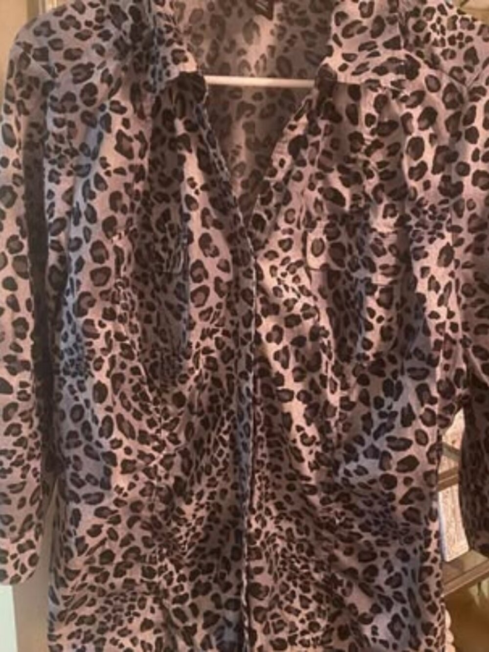 Womens cute animal print shirt - roll up sleeves 16
